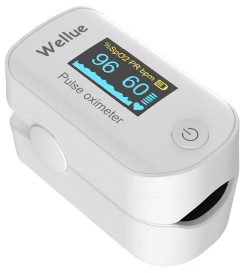 مقياس تشبع الأكسجين في الدم عن طريق طرف الإصبع مزود بتقنية البلوتوث