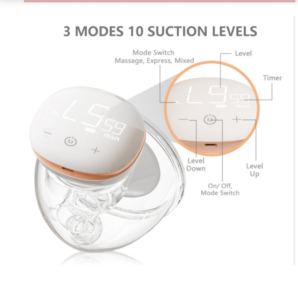 YOUHA The INS GEN 1 PLUS مضخة الثدي القابلة للارتداء