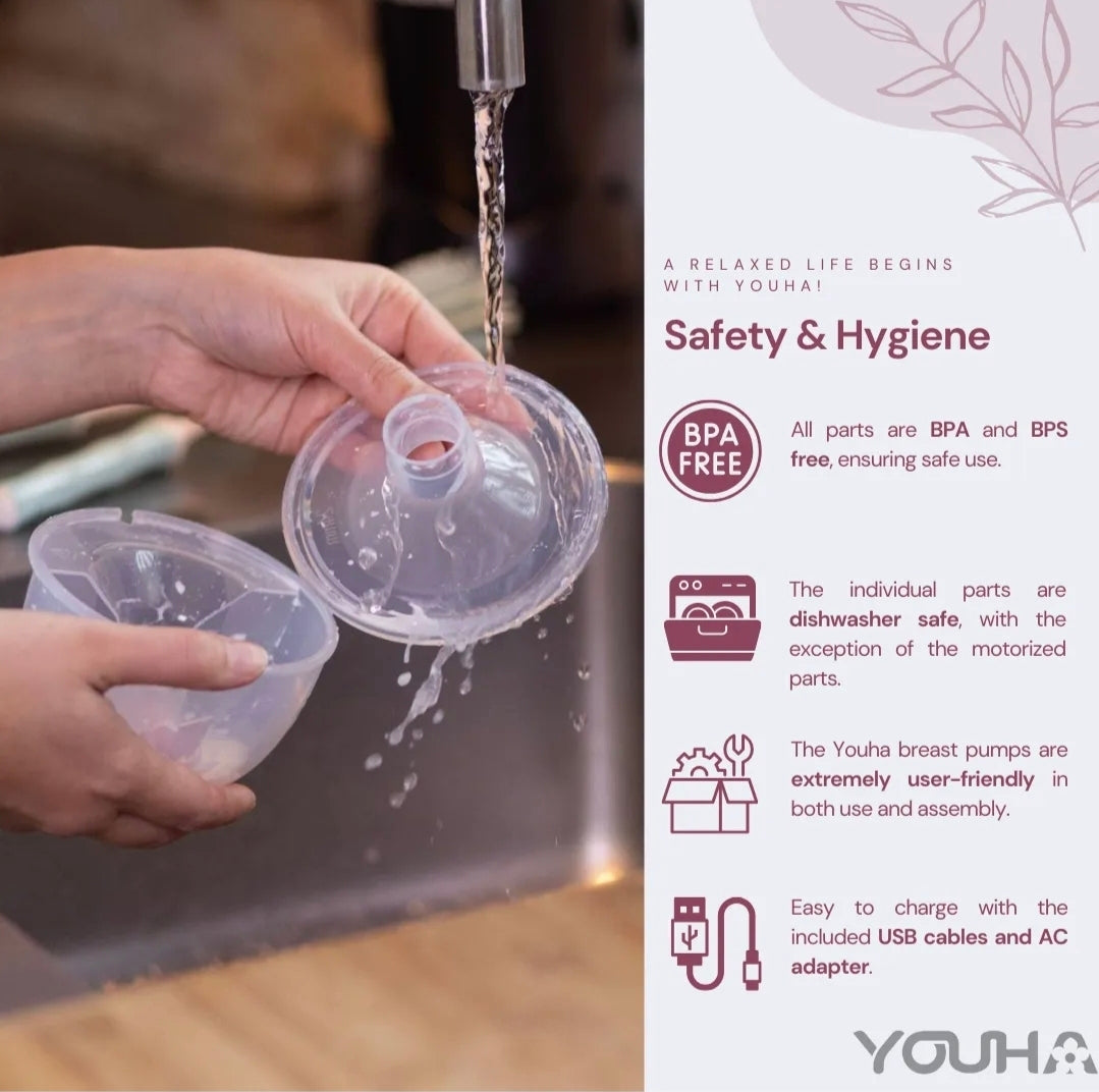 YOUHA The INS GEN2 مضخة الثدي القابلة للأرتداء